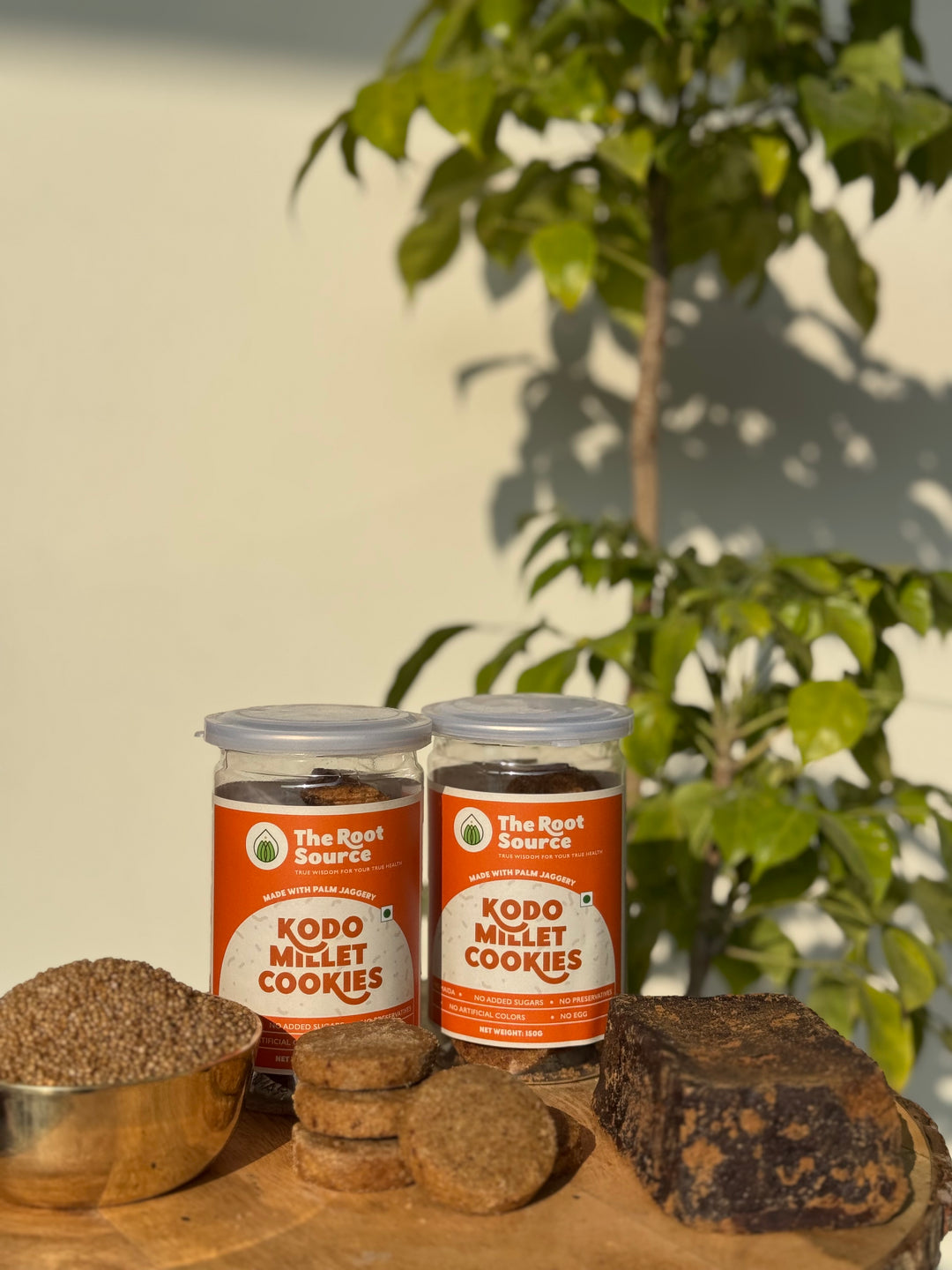 Palm Jaggery Kodo Millet Cookies