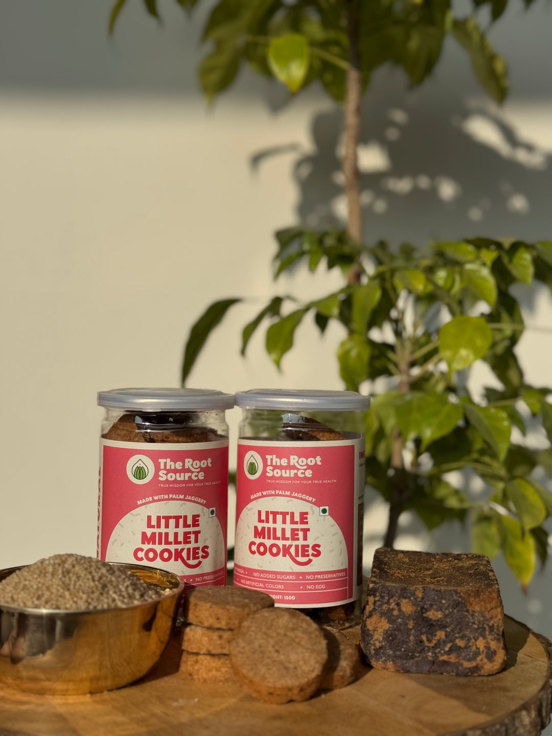 Palm Jaggery Little Millet Cookies