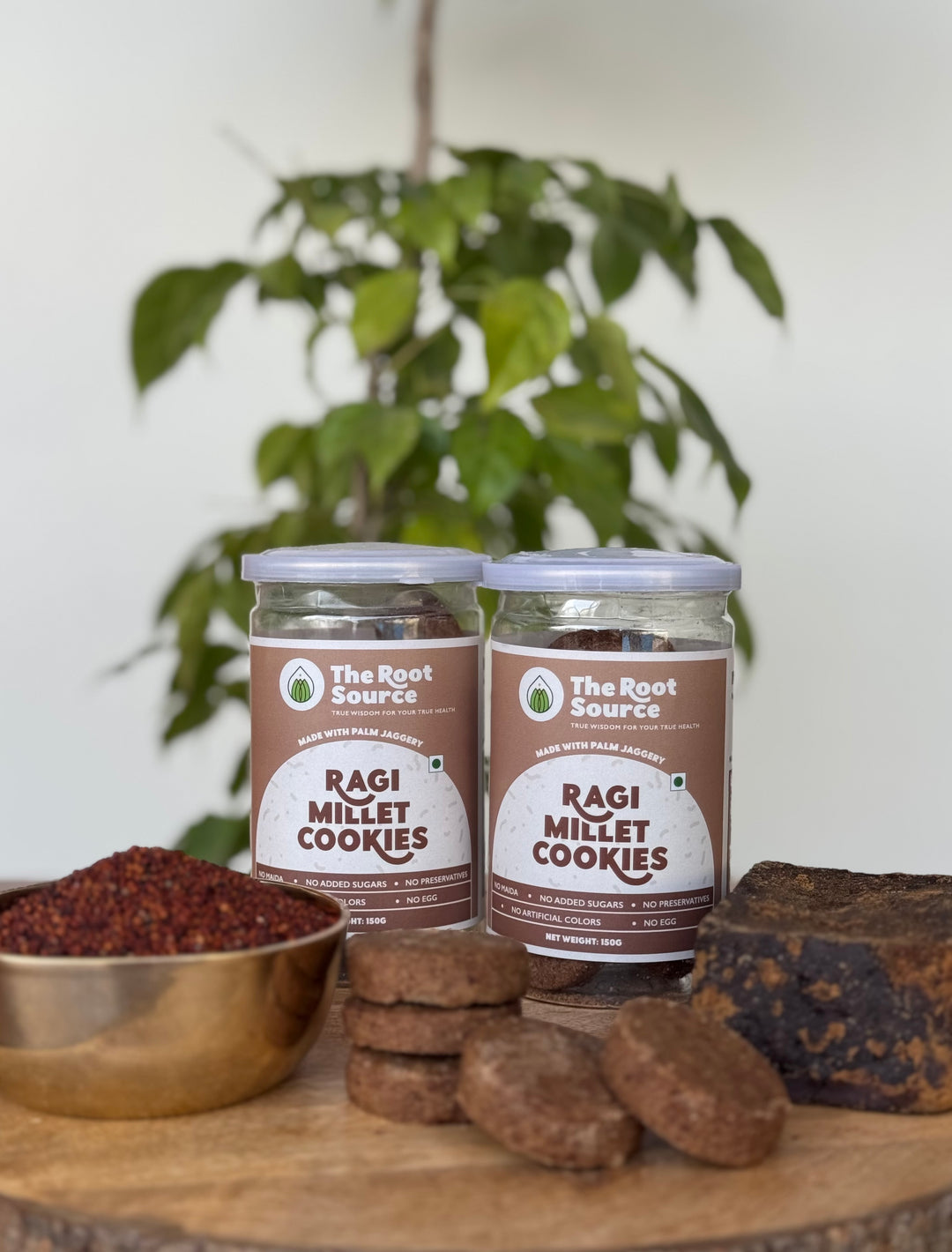 Palm jaggery Ragi Millet cookies