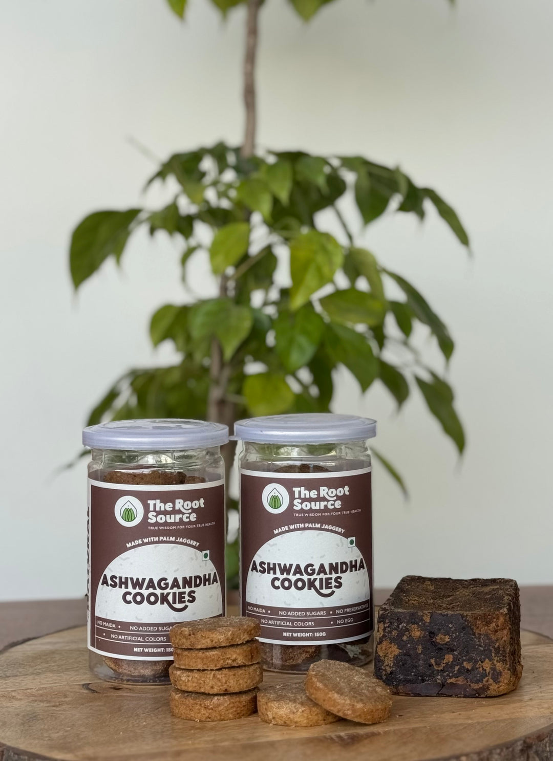 Palm Jaggery Ashwagandha Cookies