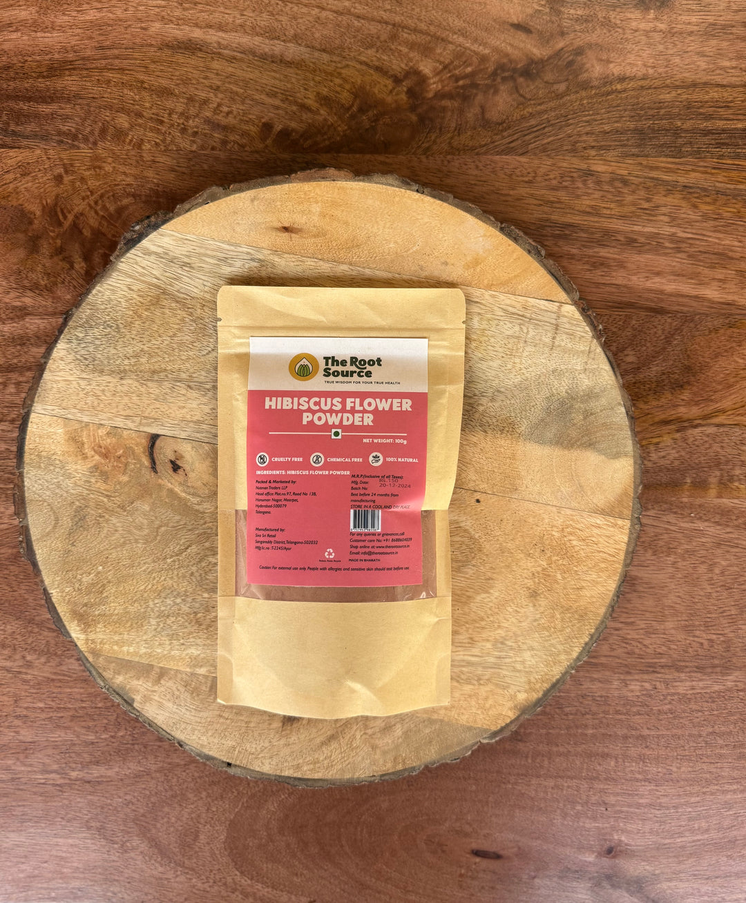 Hibiscus Flower Powder, 100gm