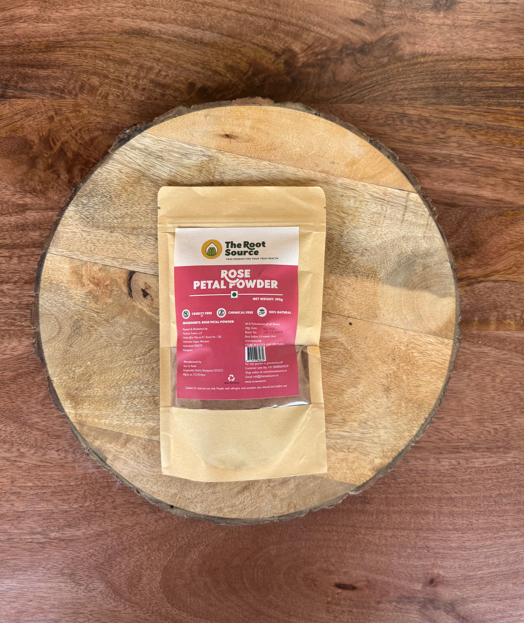 Rose Petal Powder, 100gm