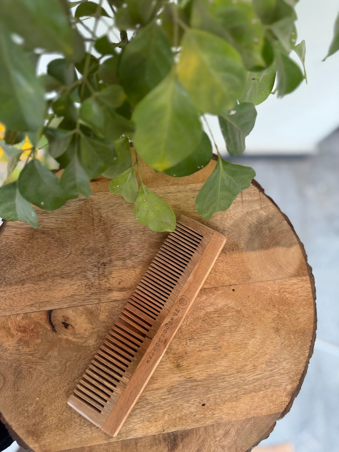 Neem Wood Dual Comb