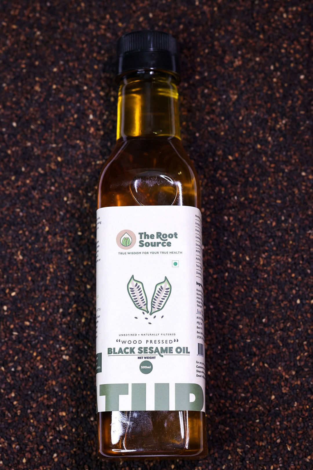 Wood Pressed Black Sesame Oil