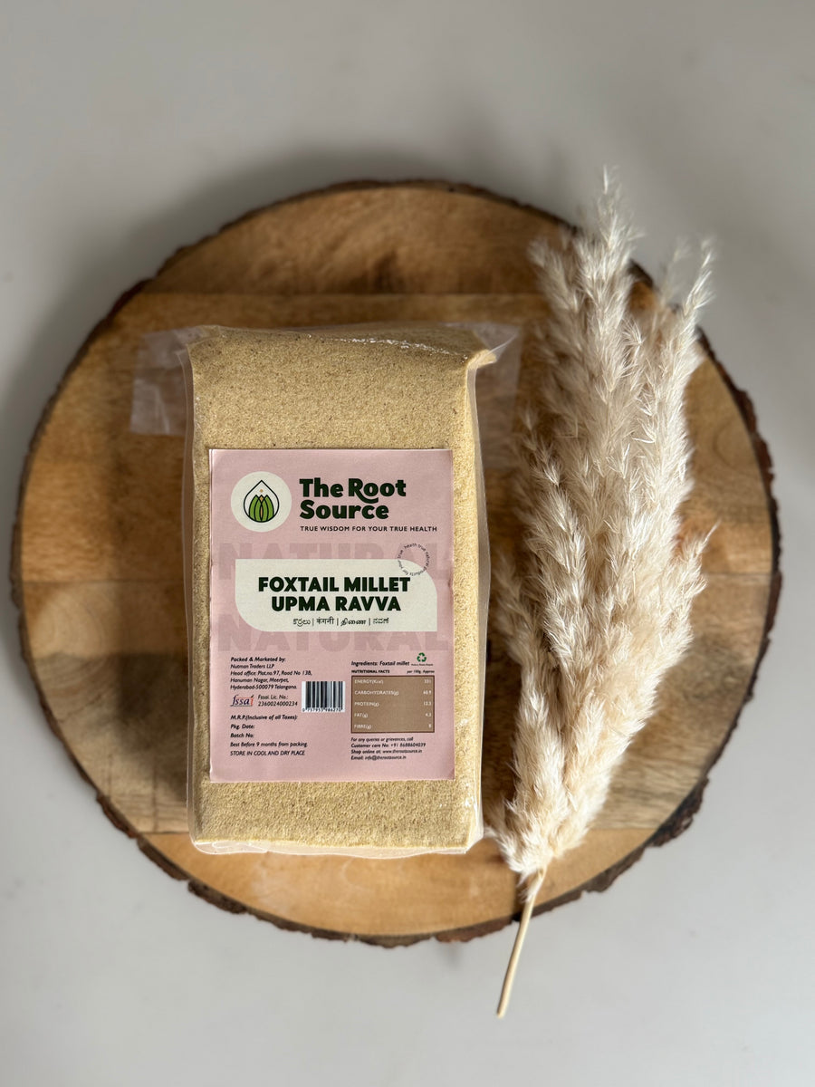 Mota Ravva Foxtail Millet Upma Ravva, 450g – The Root Source
