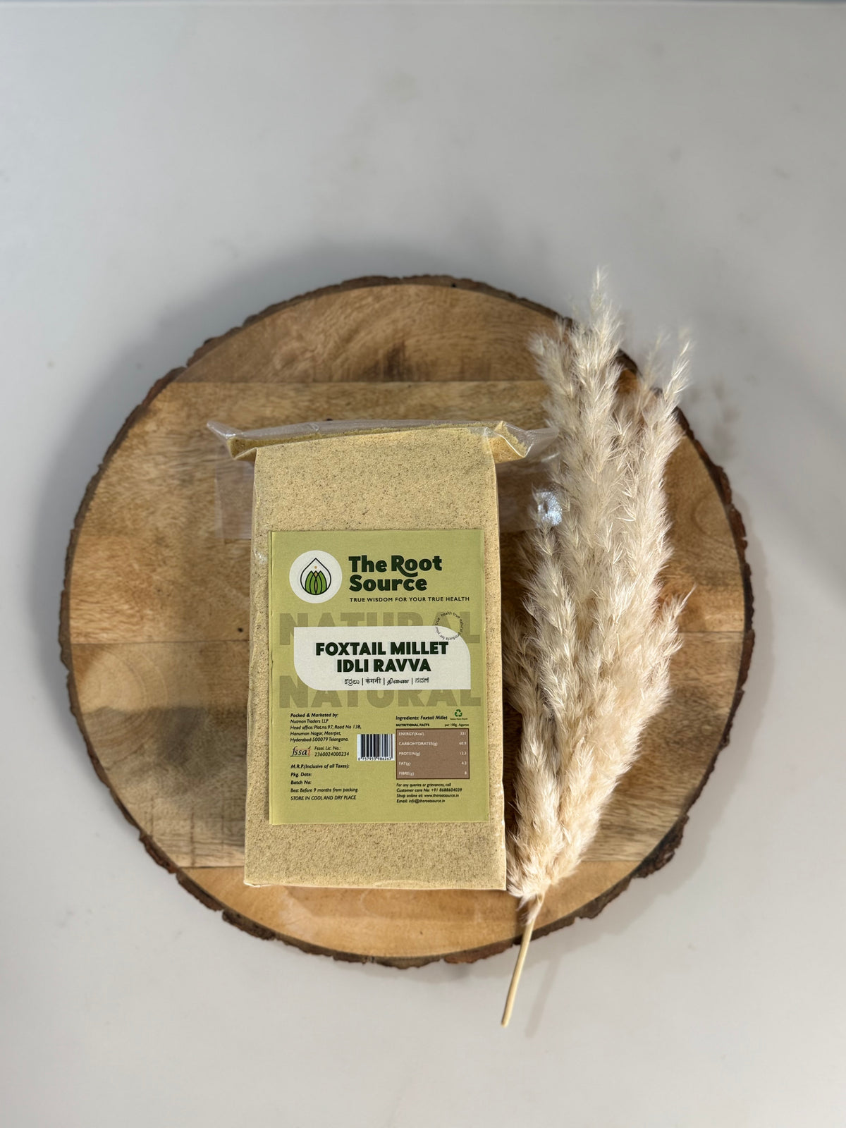 Foxtail Millet Idli Ravva,450g – The Root Source