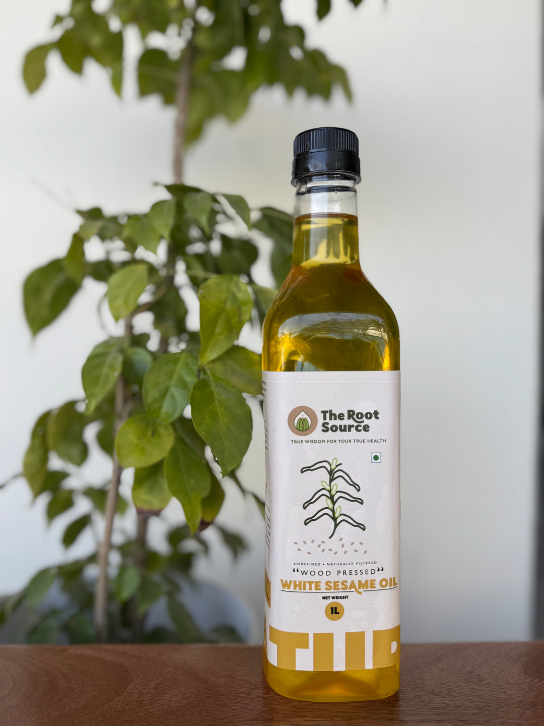 Wood Pressed White Sesame Oil (Hulled Sesame Seeds), Nuvvu Pappu Nune