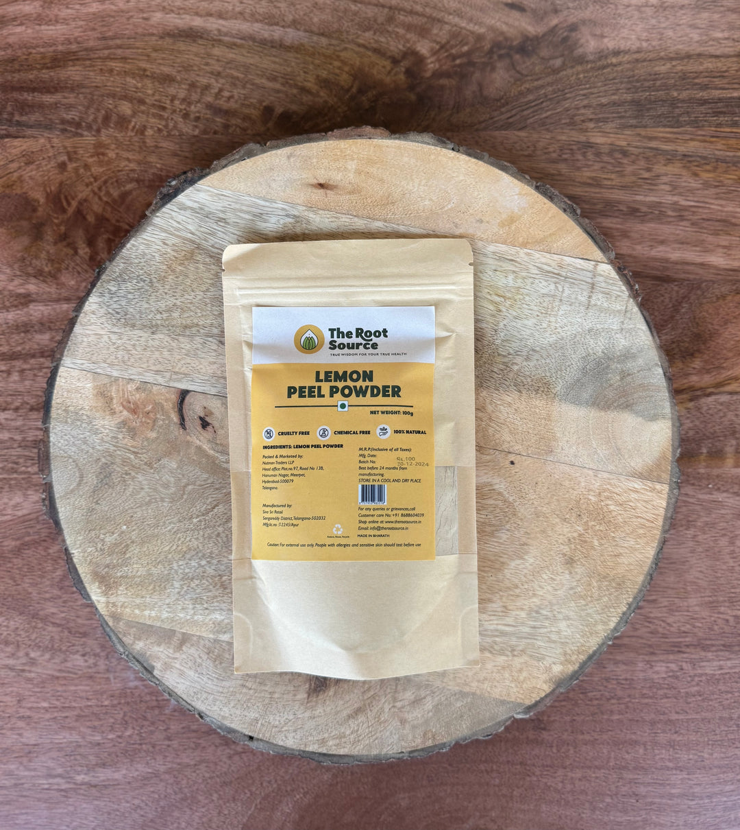 Lemon Peel Powder, 100gm