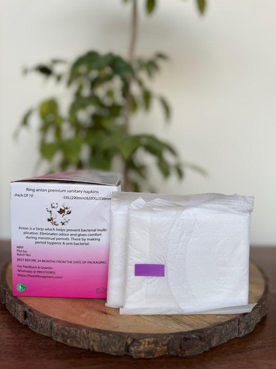 Ring anion sanitary pads